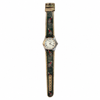 Vintage Jessica Roman Numeral Tennis Racket Pattern Quartz Watch - Requires a Battery