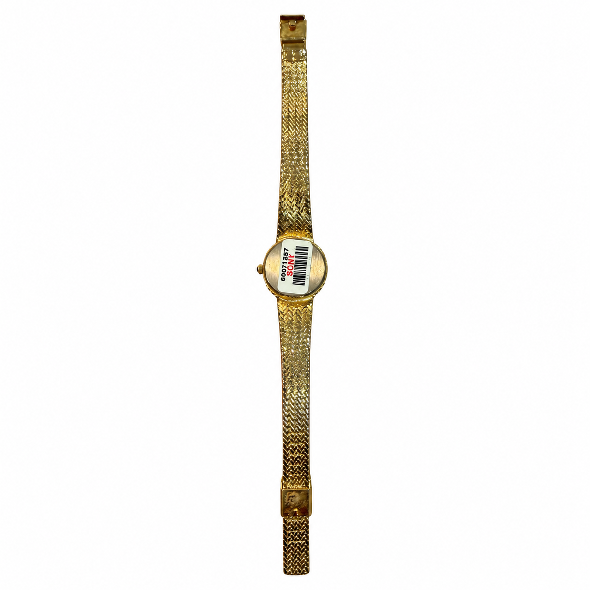 Vintage Lize Gold-Tone Crystal Bezel Black Dial Quartz Watch - Requires a Battery