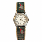Vintage Jessica Roman Numeral Tennis Racket Pattern Quartz Watch - Requires a Battery