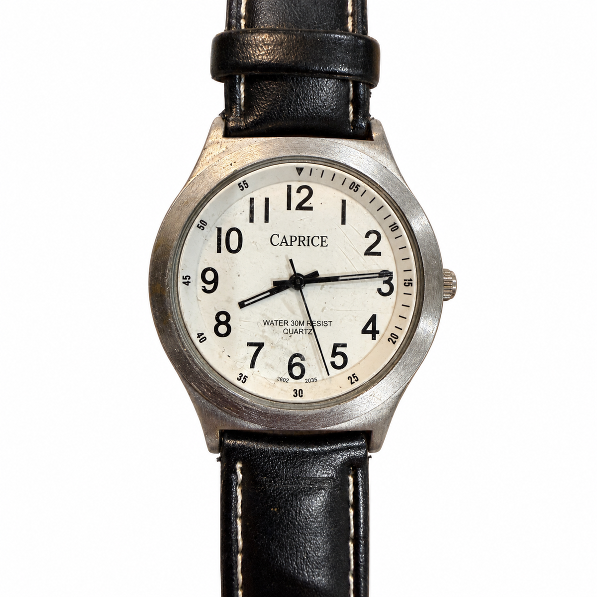 Vintage Caprice White Dial 30M Water Resistant Quartz Watch - Requires a Battery