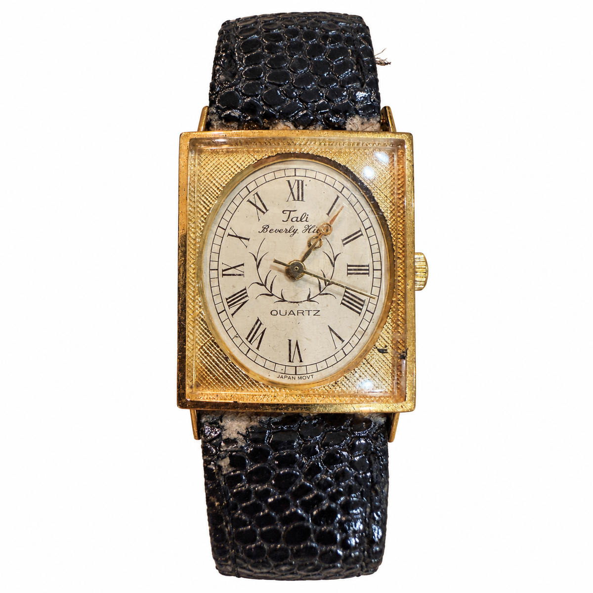 Vintage Tali Beverly Hills Gold-Tone Roman Numeral Quartz Watch - Requires a Battery