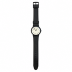 Vintage Timex White Dial Black Resin Strap Quartz Watch - Requires a Battery