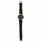 Vintage Skagen Denmark Steel Black Dial Leather Quartz Watch - Requires a Battery
