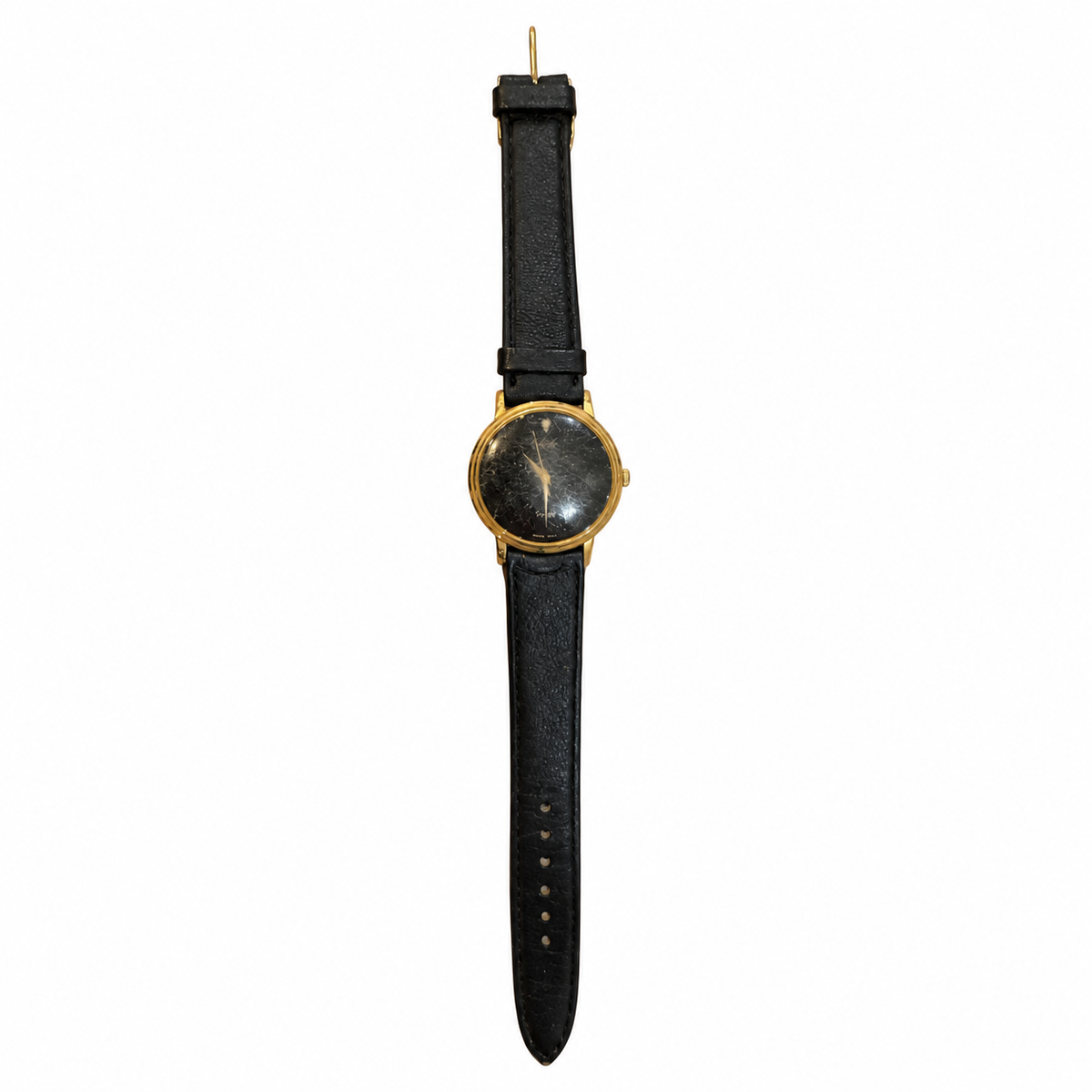Vintage Minimalist Black Dial Japan Quartz Watch - Requires a Battery