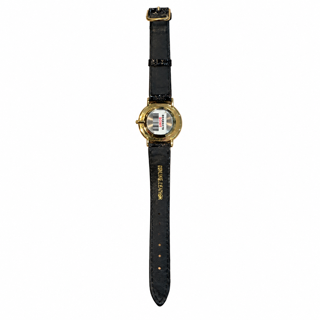 Vintage Gold-Tone Roman Numeral Quartz Dress Watch - Requires a Battery