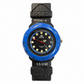 Vintage Citz C-Rock 150M Diver-Style Quartz Watch Blue Bezel - Requires a Battery