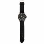 Vintage Q&Q Quartz Diver-Style Black Dial Watch - Requires a Battery