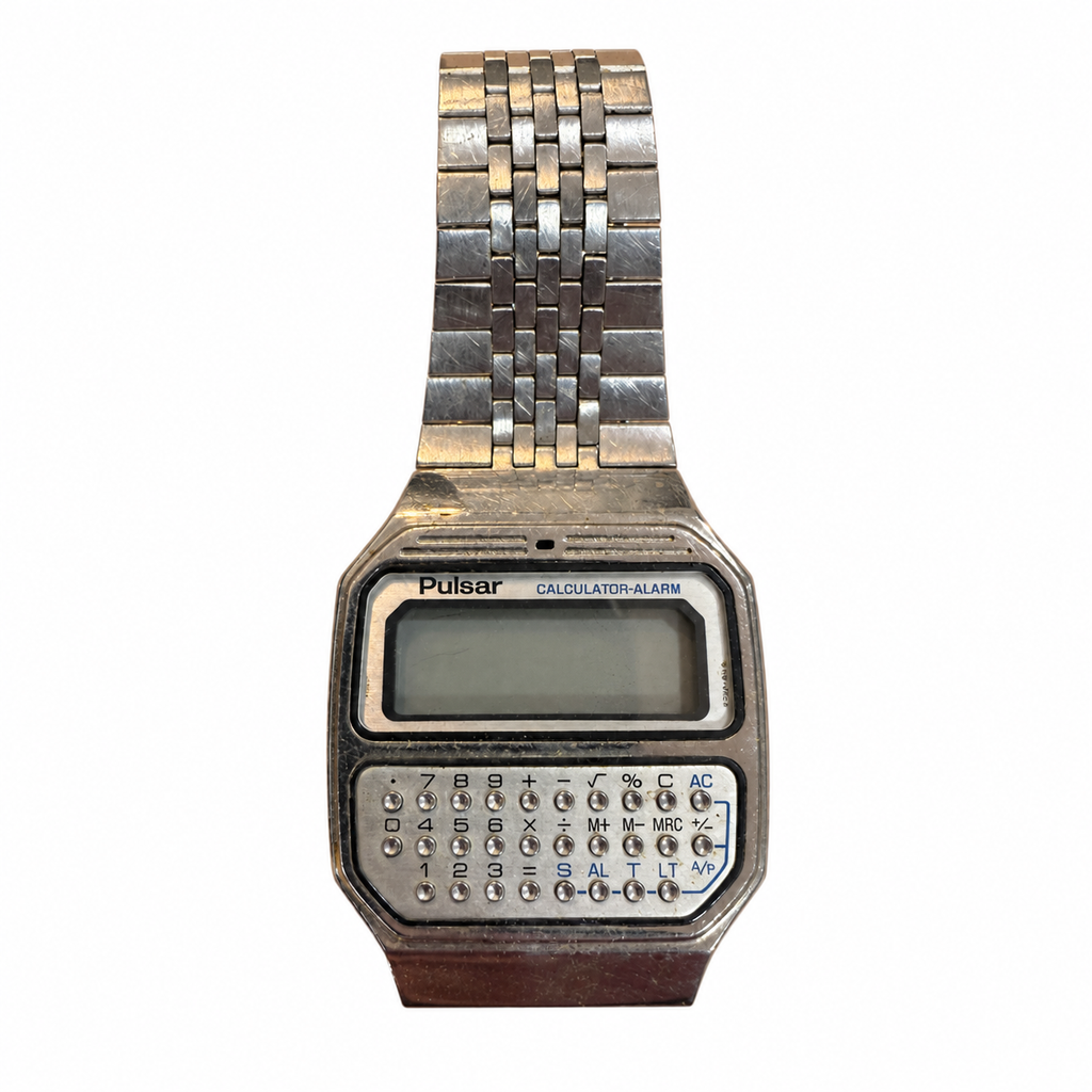 Vintage Pulsar Y739-5019 Calculator-Alarm Digital Watch - Requires a Battery