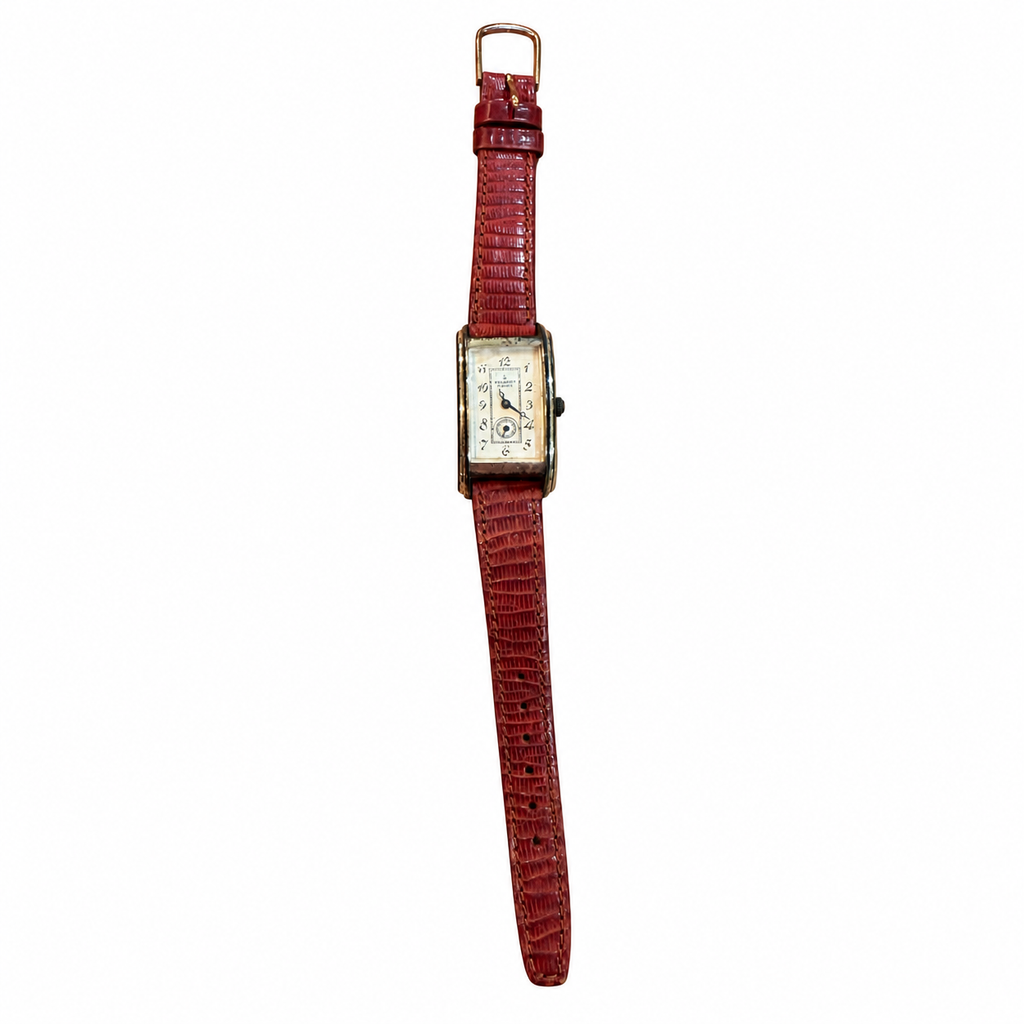 Vintage Peugeot Rectangular Small Seconds Quartz Watch - Requires a Battery
