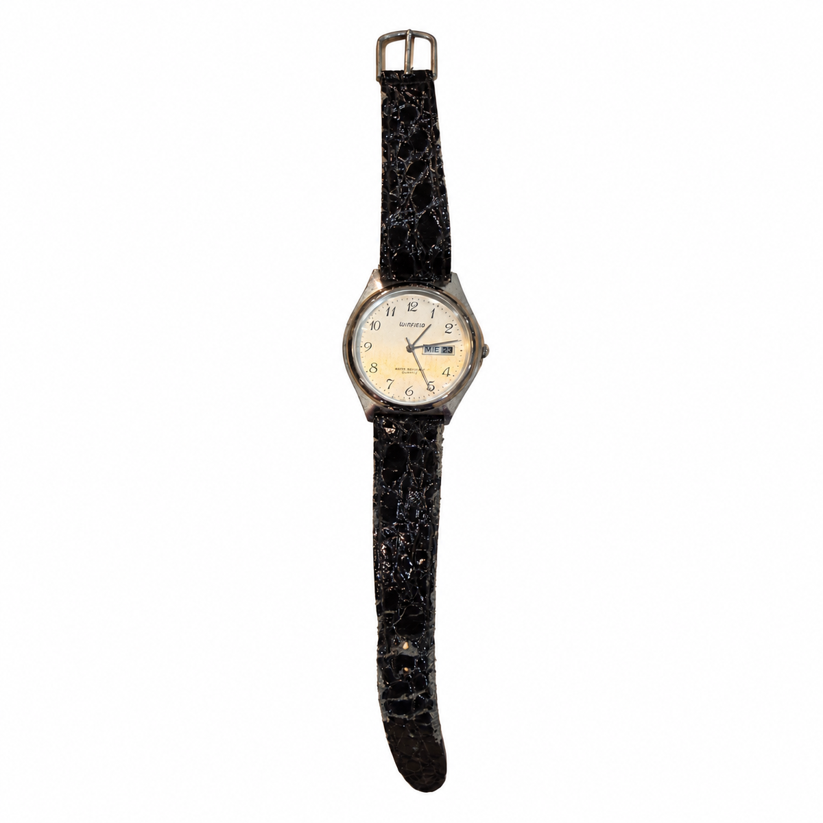 Vintage Winfield Day-Date Silver Dial Quartz Watch - Requires a Battery