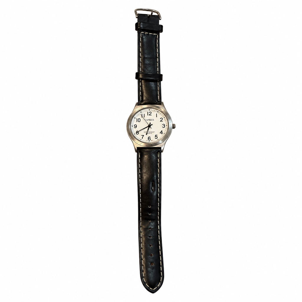 Vintage Caprice 30M White Dial Quartz Watch - Requires a Battery