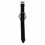 Vintage Q&Q Quartz Diver-Style Black Dial Watch - Requires a Battery