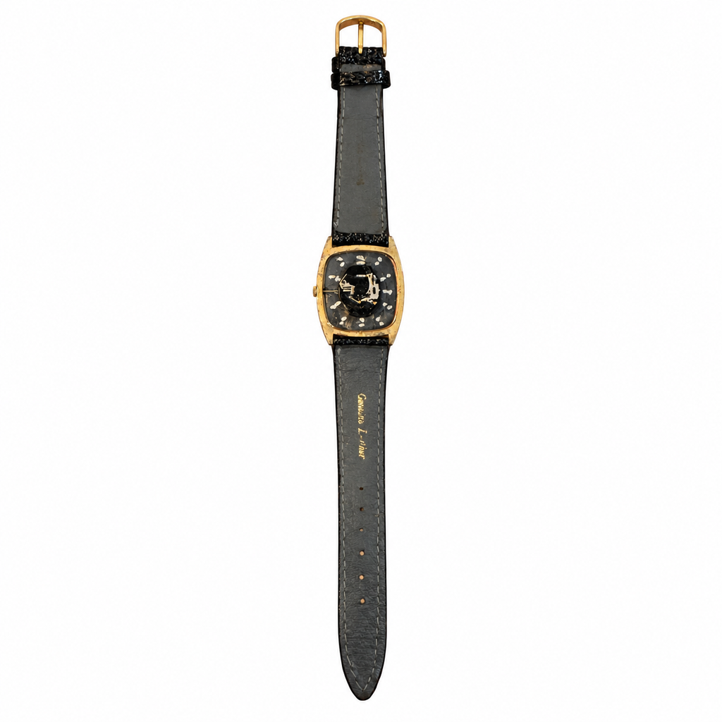 Vintage Winfield Rectangular Gold-Tone Quartz Dress Watch - Requires a Battery