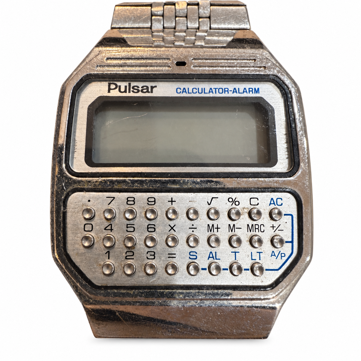 Vintage Pulsar Y739-5019 Calculator-Alarm Digital Watch - Requires a Battery