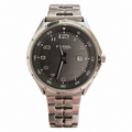 Vintage Fossil Stainless Steel Charcoal Dial Sport Quartz Watch - Requires a Battery