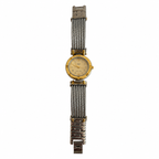 Vintage Vadet VD-5007L Ladies Quartz Gold Dial Cable Bracelet Watch - Requires a Battery