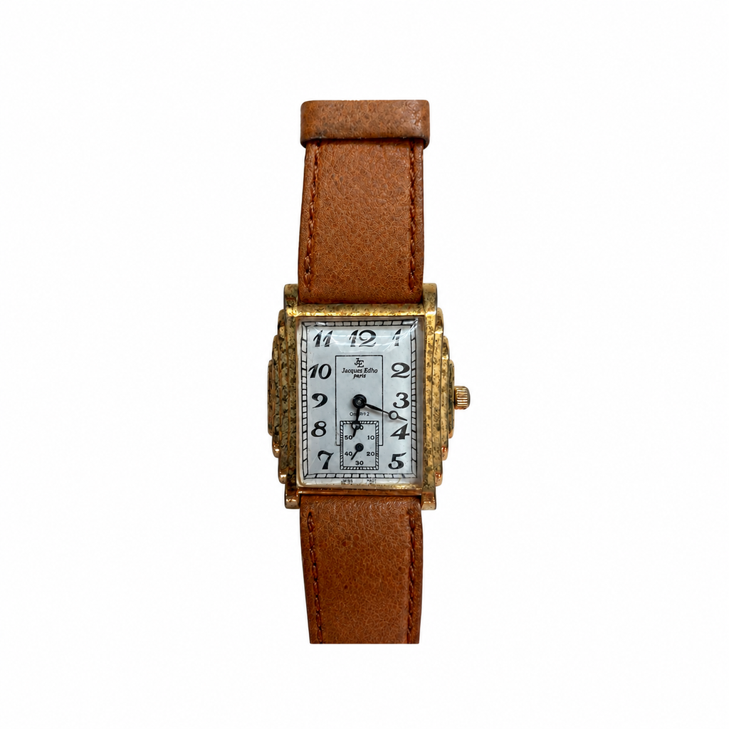 Vintage Jacques Edho (Paris) Rectangular Small Seconds Watch - Requires a Battery