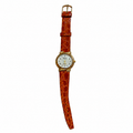 Vintage Savia White Dial Gold-Tone Quartz Watch - Requires a Battery