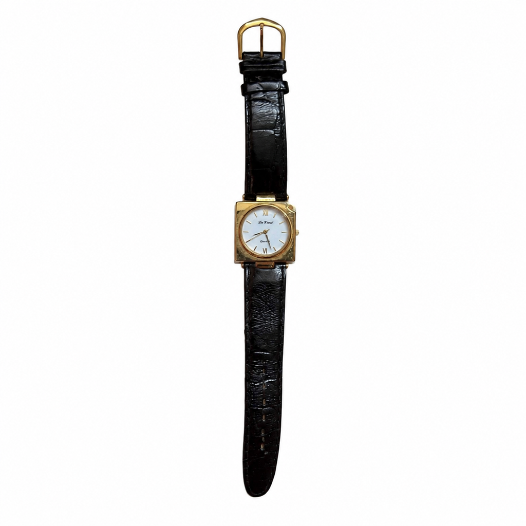 Vintage Da Vinci Square Gold-Tone Quartz Watch - Requires a Battery