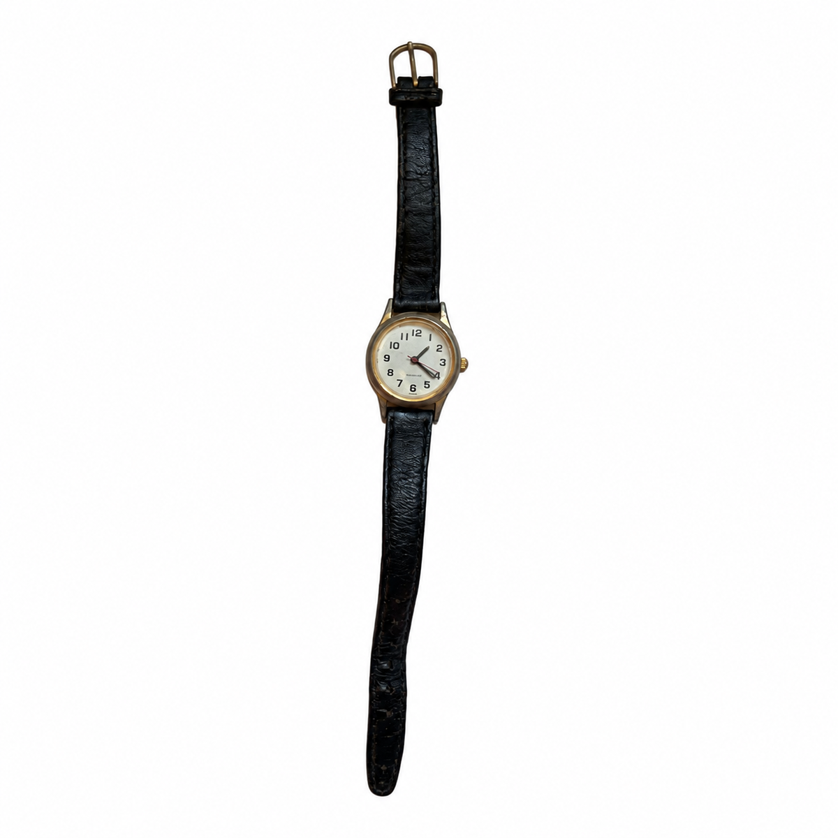 Vintage-Style White Dial China Quartz Watch - Requires a Battery