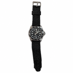 Vintage Q&Q Black Diver-Style 50M Quartz Watch