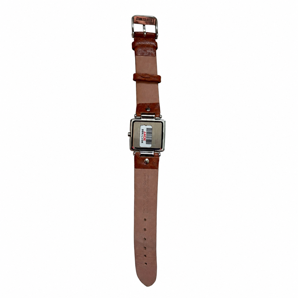 Vintage Nine West Square Silver Dial Cuff Watch - Requires a Battery
