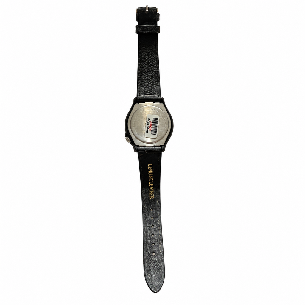 Vintage Lorus Black Dial 50M Quartz Date Watch