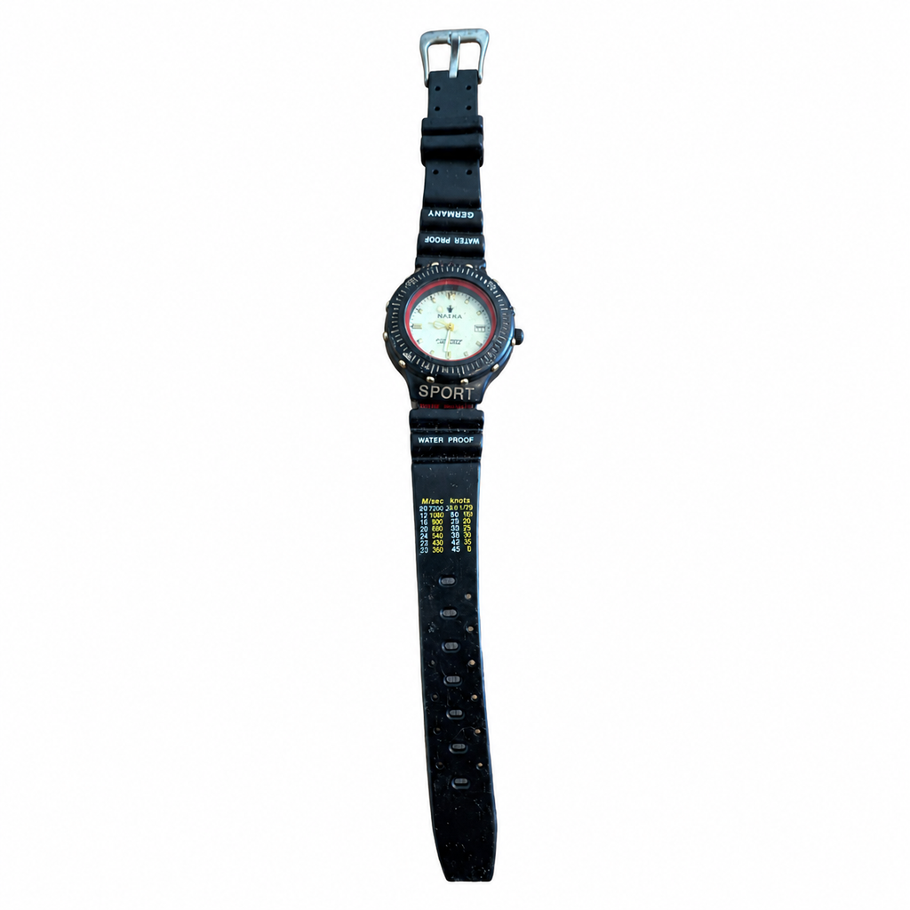 Vintage Naina Specialty Quartz 100M Sport Watch Naina - Battery Required