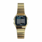 Vintage Timex Indiglo Digital Watch - Gold-Tone Expansion - Battery Required