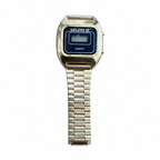 Vintage Delphi III Digital Quartz Watch - Gold-Tone LCD - Battery Required