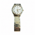 Vintage Timex Electric Dynabeat Analog Watch - Silver-Tone - Battery Required