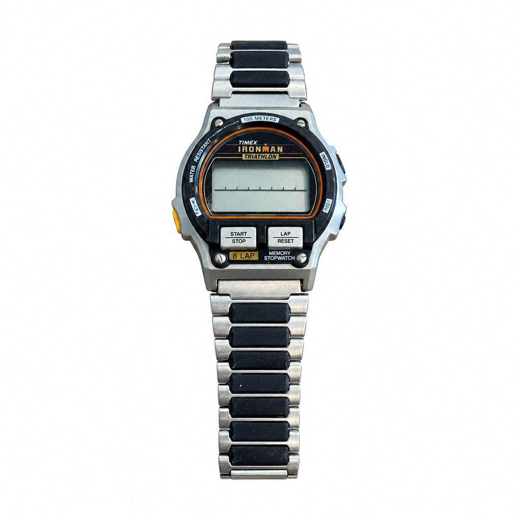 Vintage Timex Ironman Triathlon 8-Lap Memory Digital Watch - Battery Required