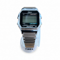 Vintage Timex Indiglo Digital Watch - Silver-Tone Expansion - Battery Required