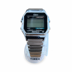Vintage Timex Indiglo Digital Watch - Silver-Tone Expansion - Battery Required