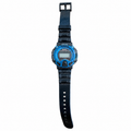 Vintage Audel Blue & Black Digital Sports Wristwatch - Battery Required