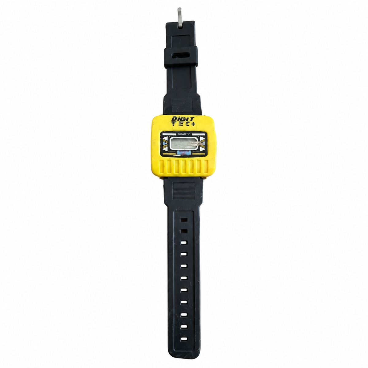Vintage DIGIT TECH Yellow & Black Quartz Digital Wristwatch - Battery Required