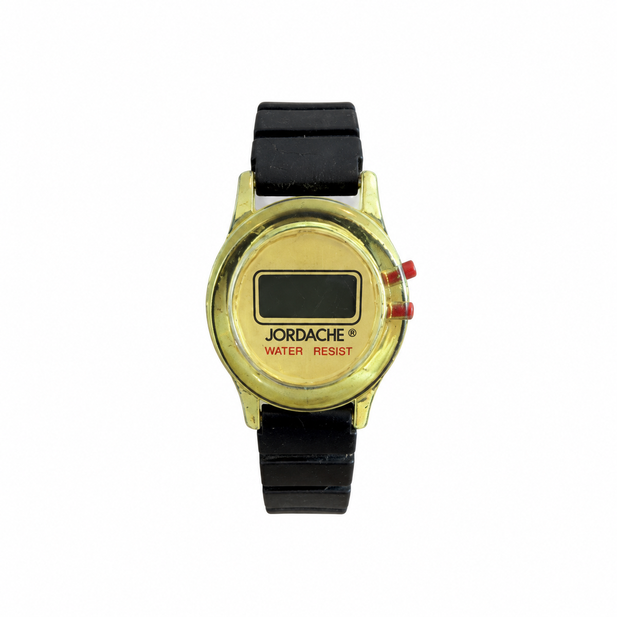 Vintage Jordache Gold-Tone Digital Quartz Wristwatch with - Battery Required