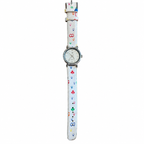 Vintage Playing Card Suit Print Quartz Wristwatch - Battery Required