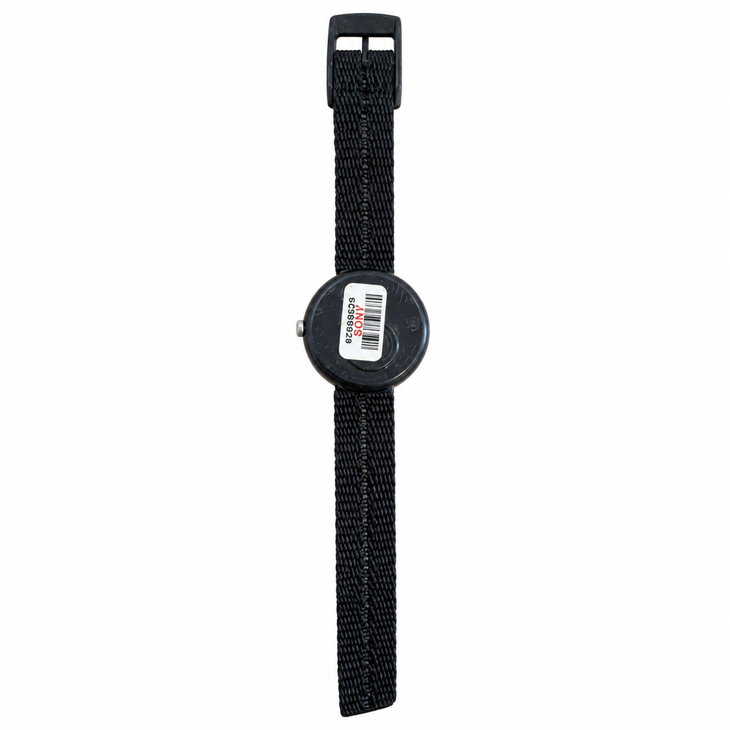 Vintage Colorful Time Teacher Quartz Watch with Black Nylon - Battery Required