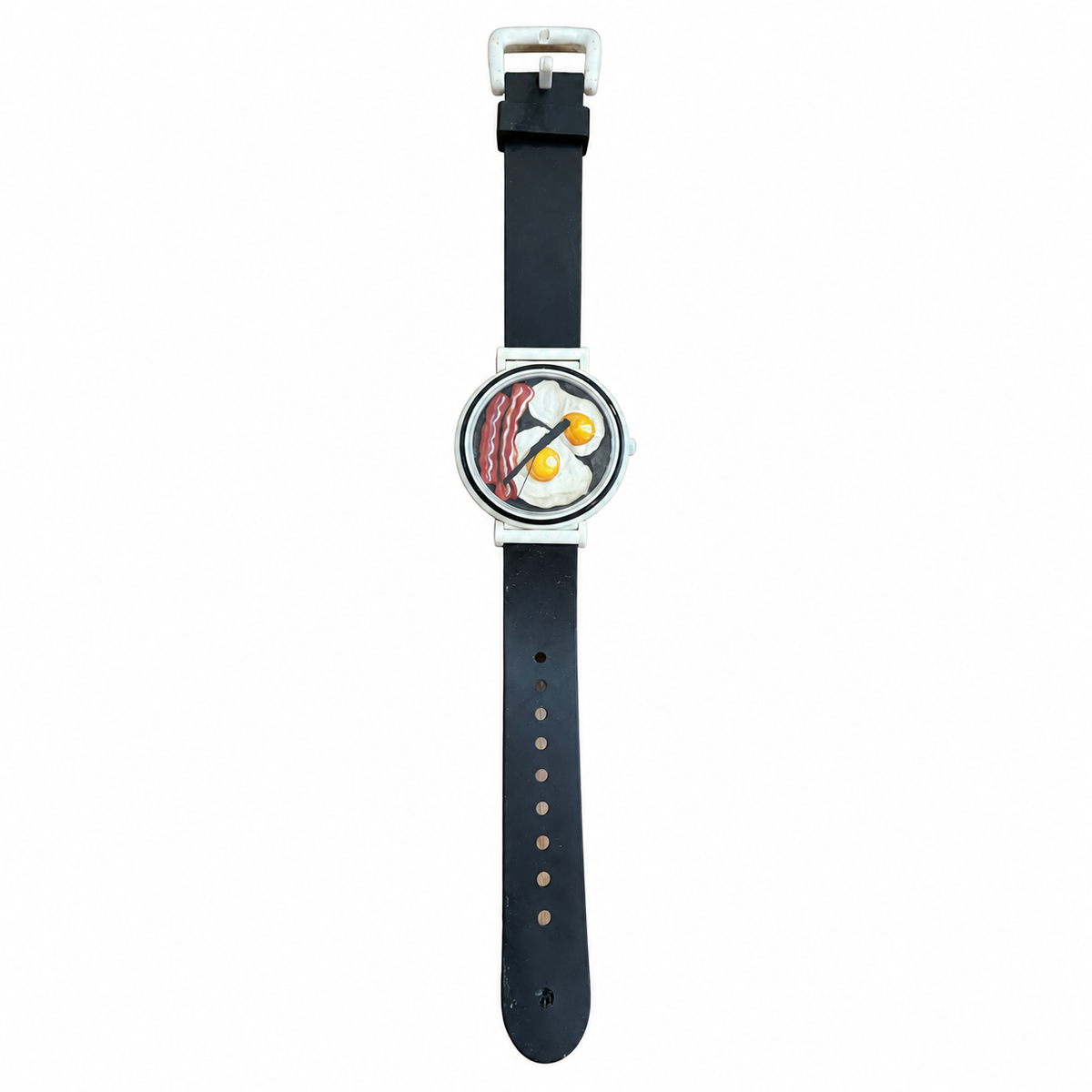 Vintage Bacon & Eggs Breakfast Novelty Quartz Watch - Battery Required