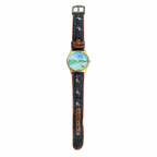 Vintage Golf Putting Green Novelty Quartz Watch with Brown - Battery Required