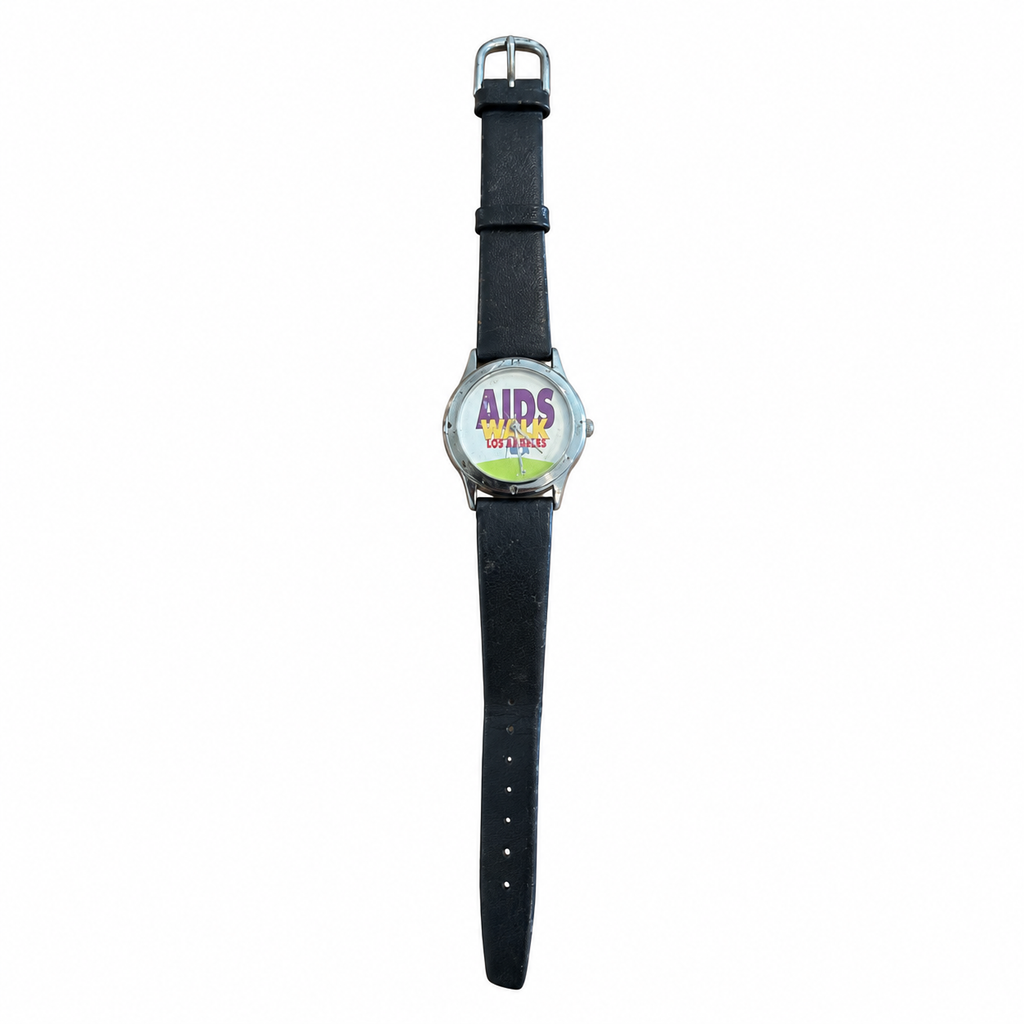 Vintage AIDS Walk Los Angeles Commemorative Quartz Wristwatch - Battery Required