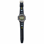 Vintage Ferarry Silver-Tone Digital Sports Watch with Black - Battery Required