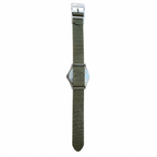 Vintage Cheval Military Field Quartz Watch with Olive Nylon Strap - Battery Required