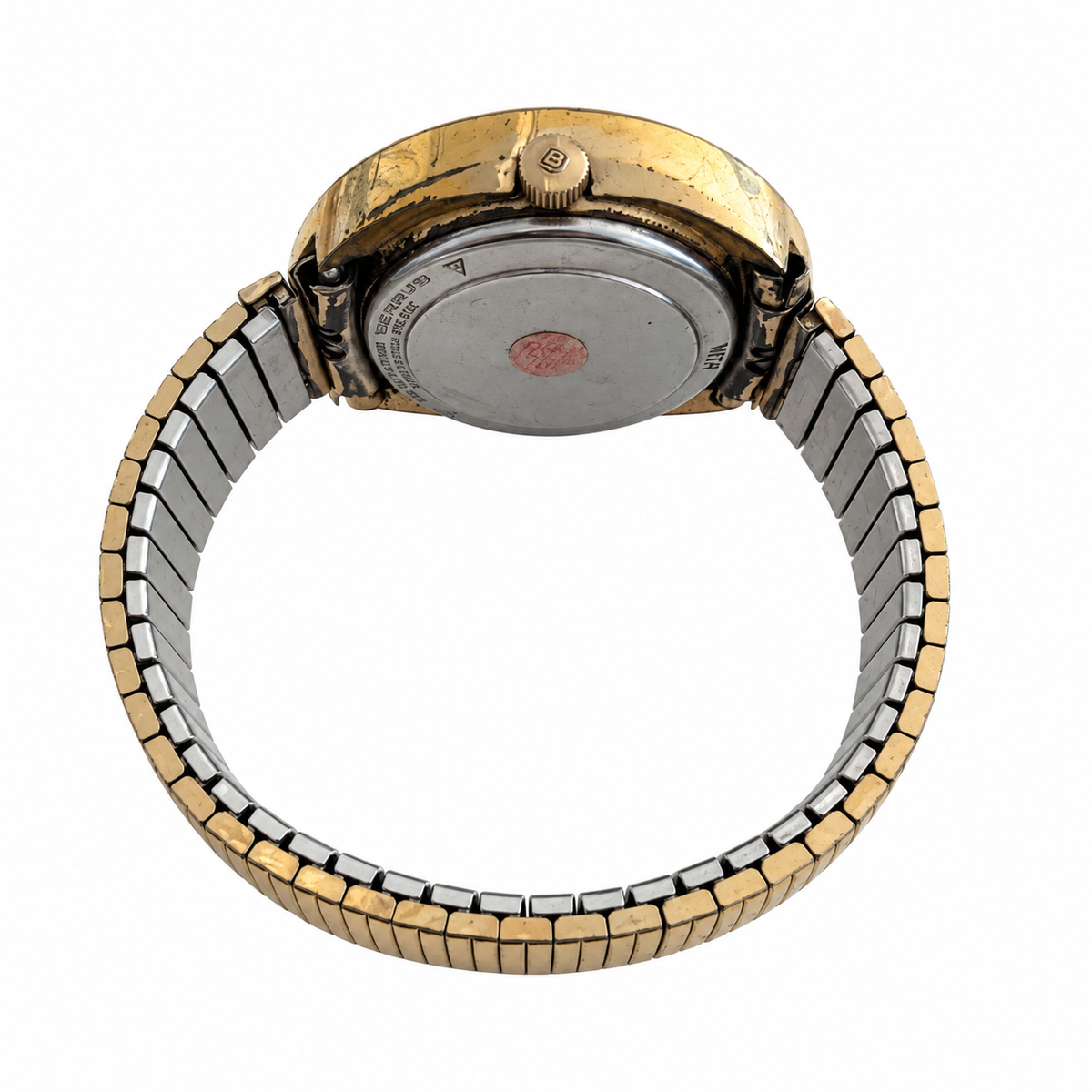 Vintage Benrus Automatic Gold-Tone Date Watch - No Battery Required