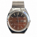 Vintage Geneva Brown Dial Day-Date Mechanical Watch - Requires Winding