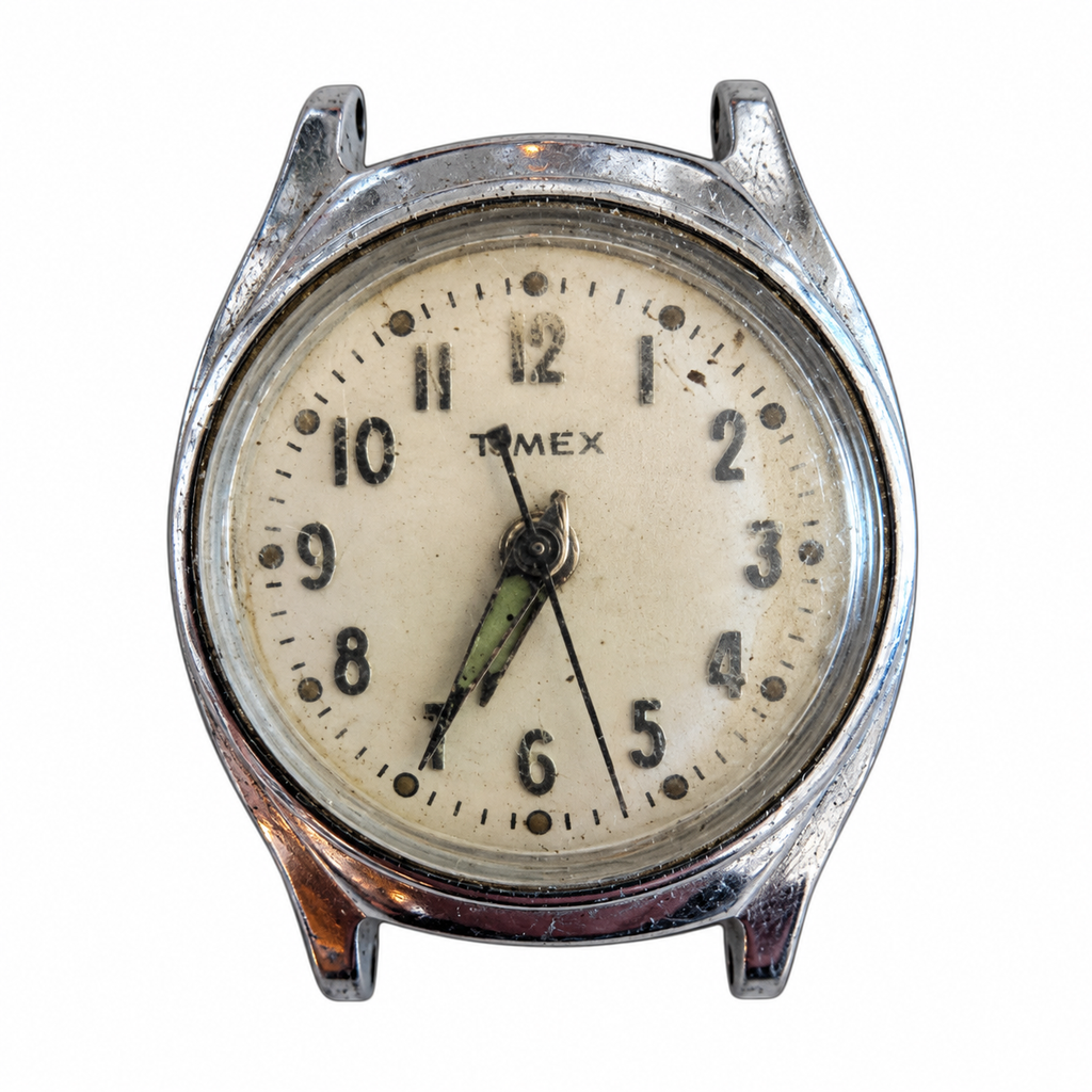 Vintage Timex Cream Dial Mechanical Watch - Requires Winding