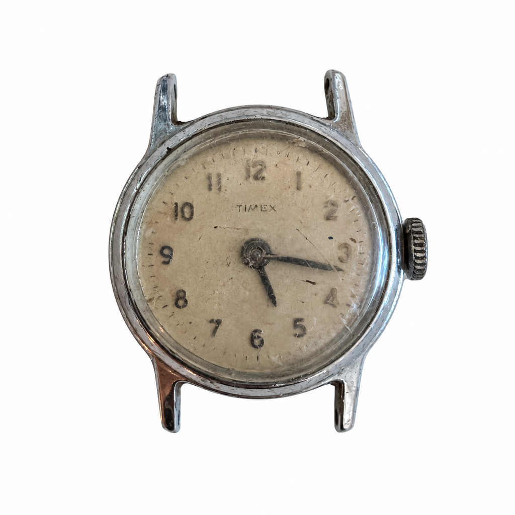 Vintage Timex Off-White Dial Mechanical Watch - Requires Winding