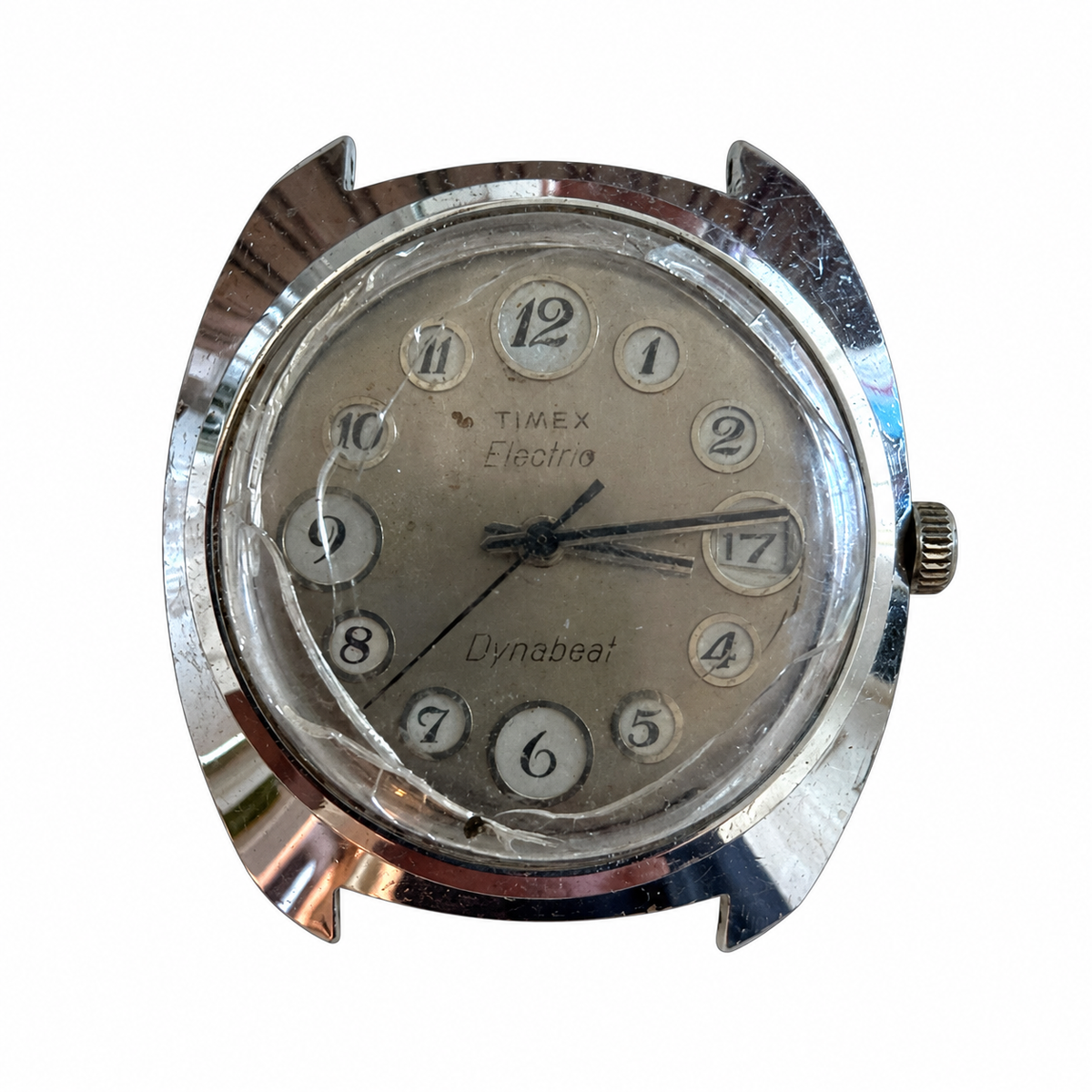 Vintage Timex Electric Dynabeat Date Watch - Requires a Battery