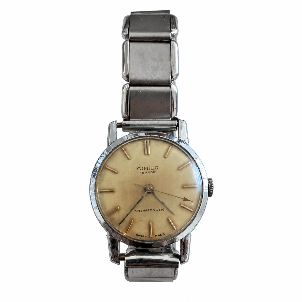 Vintage Cimier 15 Rubis Antimagnetic Swiss Men's Watch - Requires Winding
